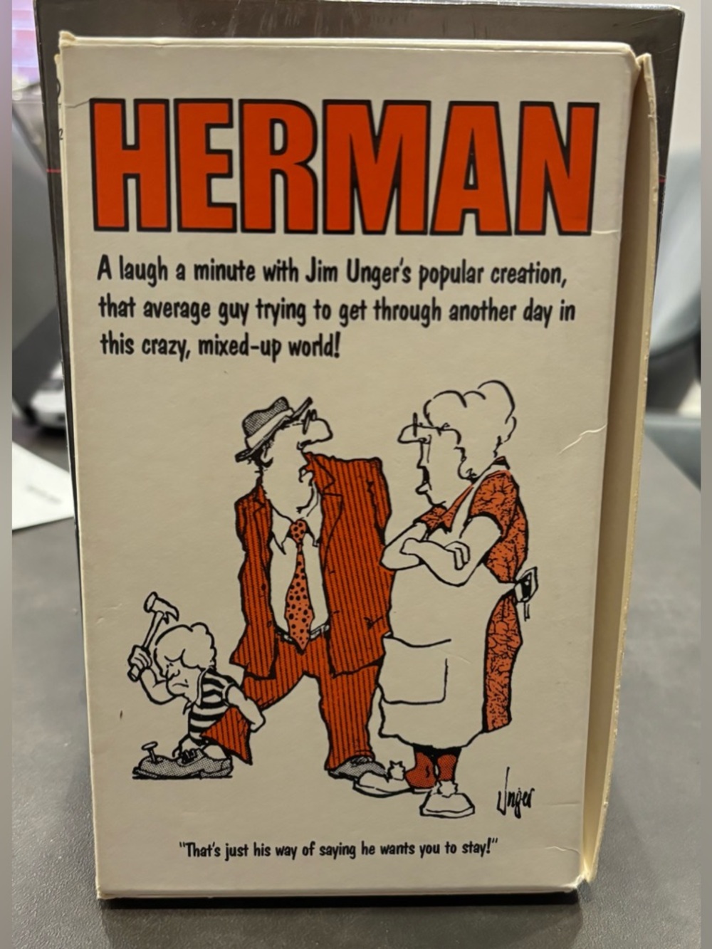 Herman by Jim Unger Gift Set of 4 Vintage 1980s Comic Books Humour Humor Comedy